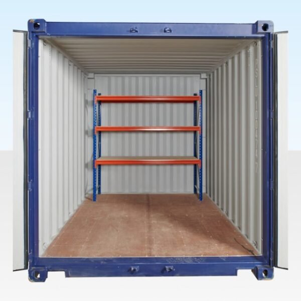 Adjustable, Heavy Duty Three Tier Racking for Rear of Container